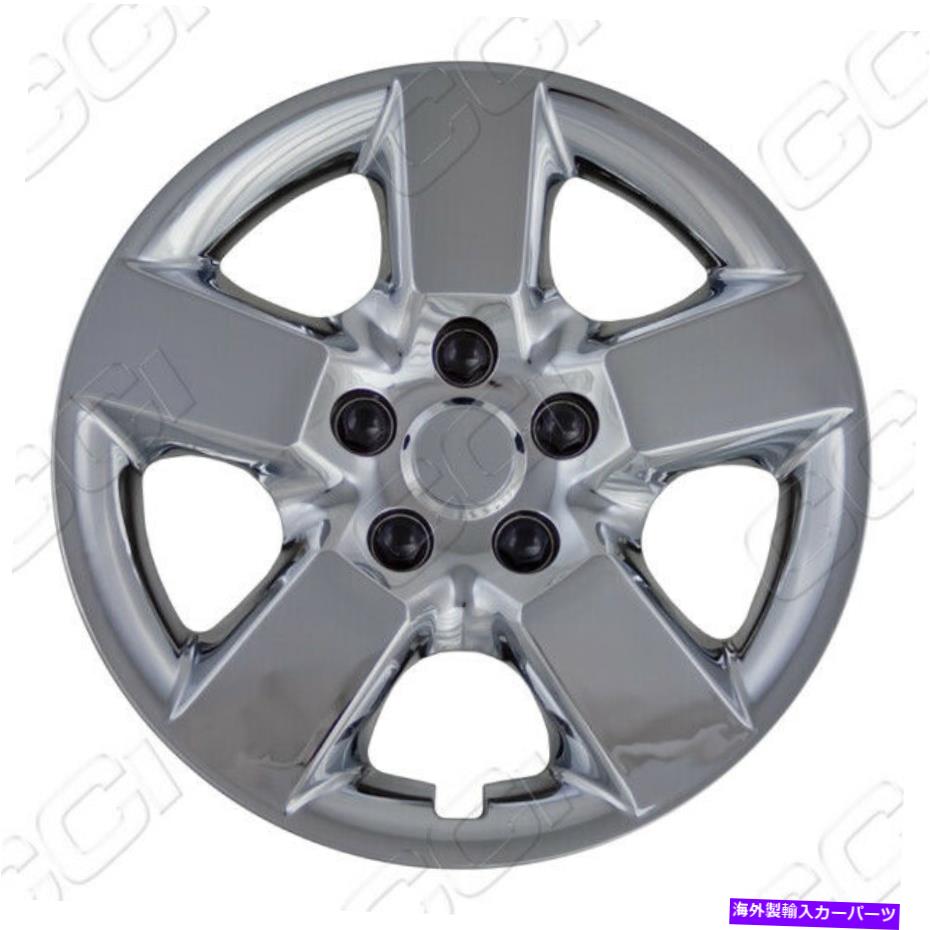 【楽天市場】Wheel Covers Set of 4 新16" クロームセンターハブキャップハブキャップ5スポークスチールホイールリム四の