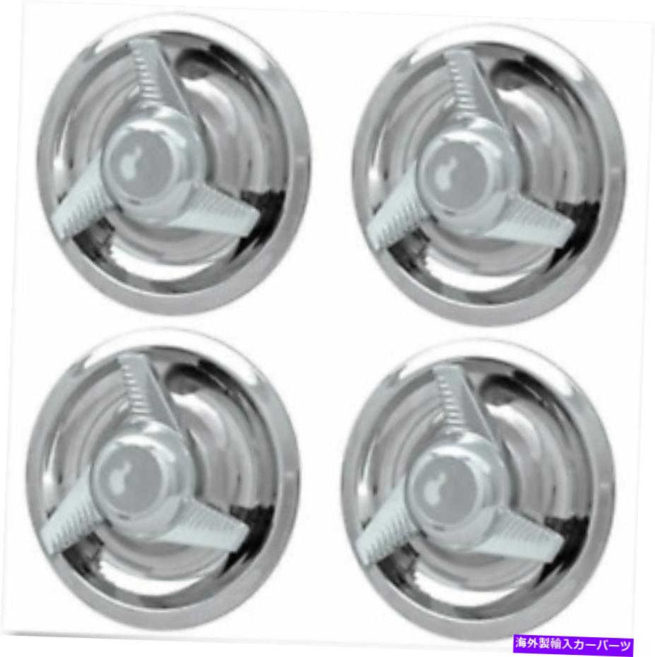 Wheel Covers Set of 4 4新しいシボレーGM 3バースピナーラリーホイールセンターハブ、リム5ラグナットカバーキャップ 4 New Chevy GM 3 Bar Spinners Rally Wheel Center Hub Caps Rim 5 Lug Nut Covers 【並行輸入品】｜カスタムパーツ WORLD倉庫