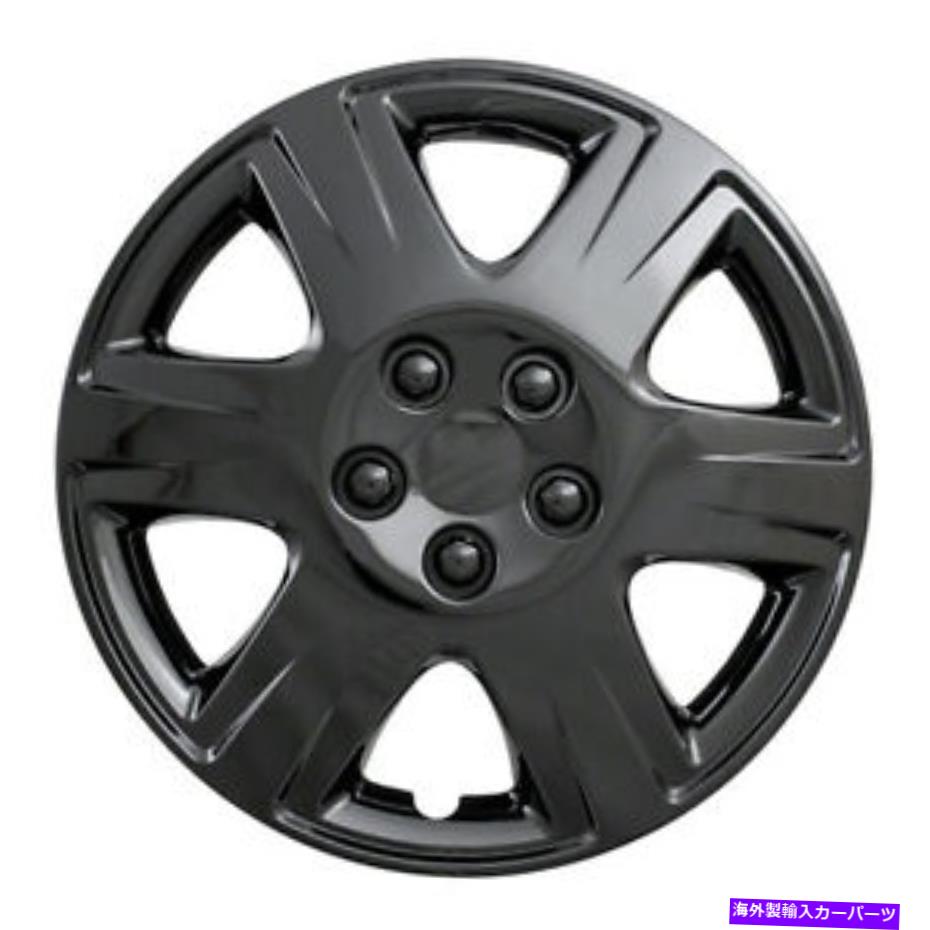 Wheel Covers Set of 4 全米IWC42215BLKホイールカバーセット Coast To Coast IWC42215BLK Wheel Cover Set 【並行輸入品】