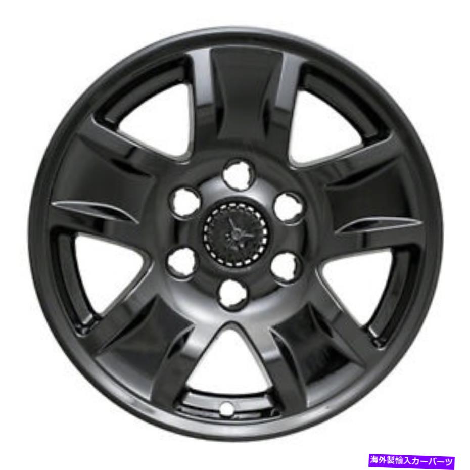 Wheel Covers Set of 4 全米IWCIMP390BLKホイールカバーセット Coast To Coast IWCIMP390BLK Wheel Cover Set 【並行輸入品】