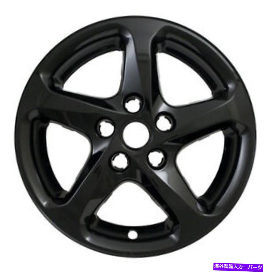 Wheel Covers Set of 4 全米IWCIMP394BLKホイールカバーセット Coast To Coast IWCIMP394BLK Wheel Cover Set 【並行輸入品】
