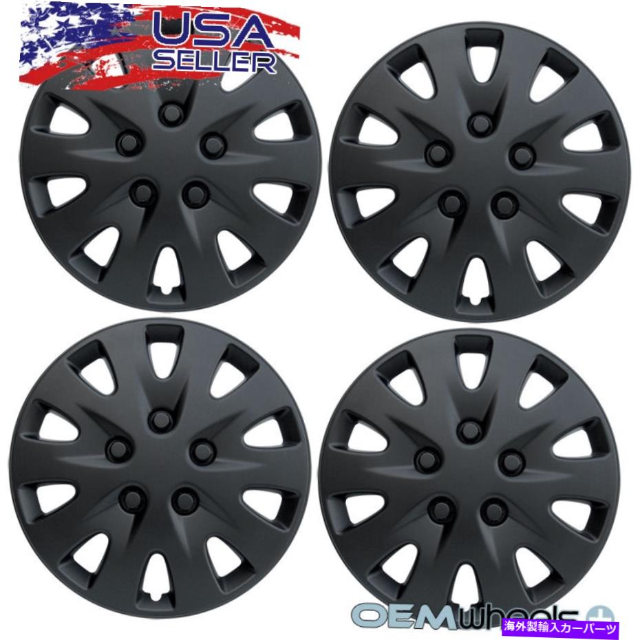 Wheel Covers Set of 4 4 NEW OEM BLACK 17\