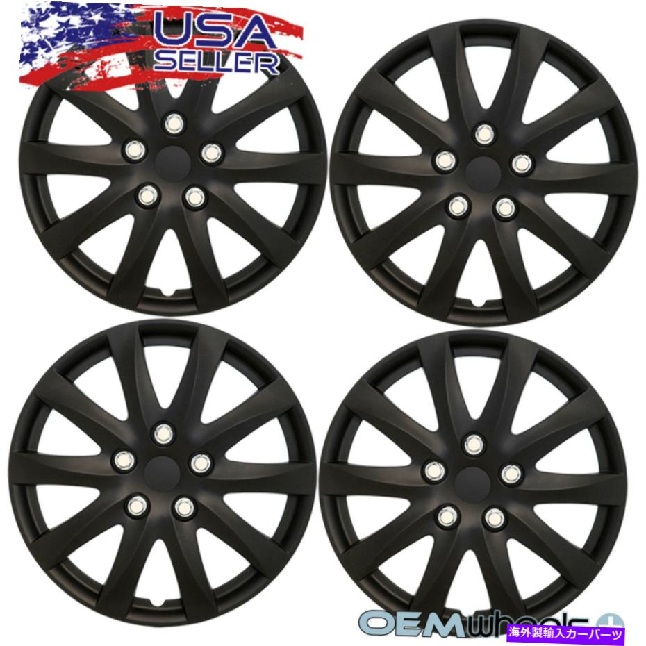 Wheel Covers Set of 4 4 NEW OEMマットブラック16\