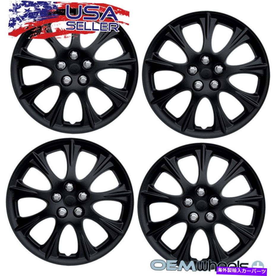 Wheel Covers Set of 4 4 NEW OEMマットブラック15\