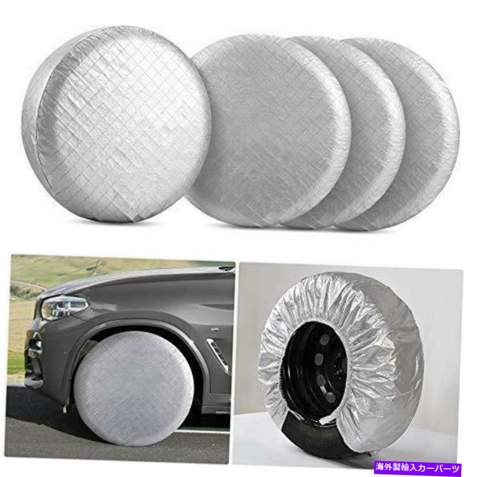 Wheel Covers Set of 4 タイヤカバーRVホイールは防水UVカンペールRvのキャンピングトレーラーについて4のセットをカバー Tire Covers RV Wheel Covers Set of 4 For Rv Travel Trailer Camper Waterproof UV 【並行輸入品】