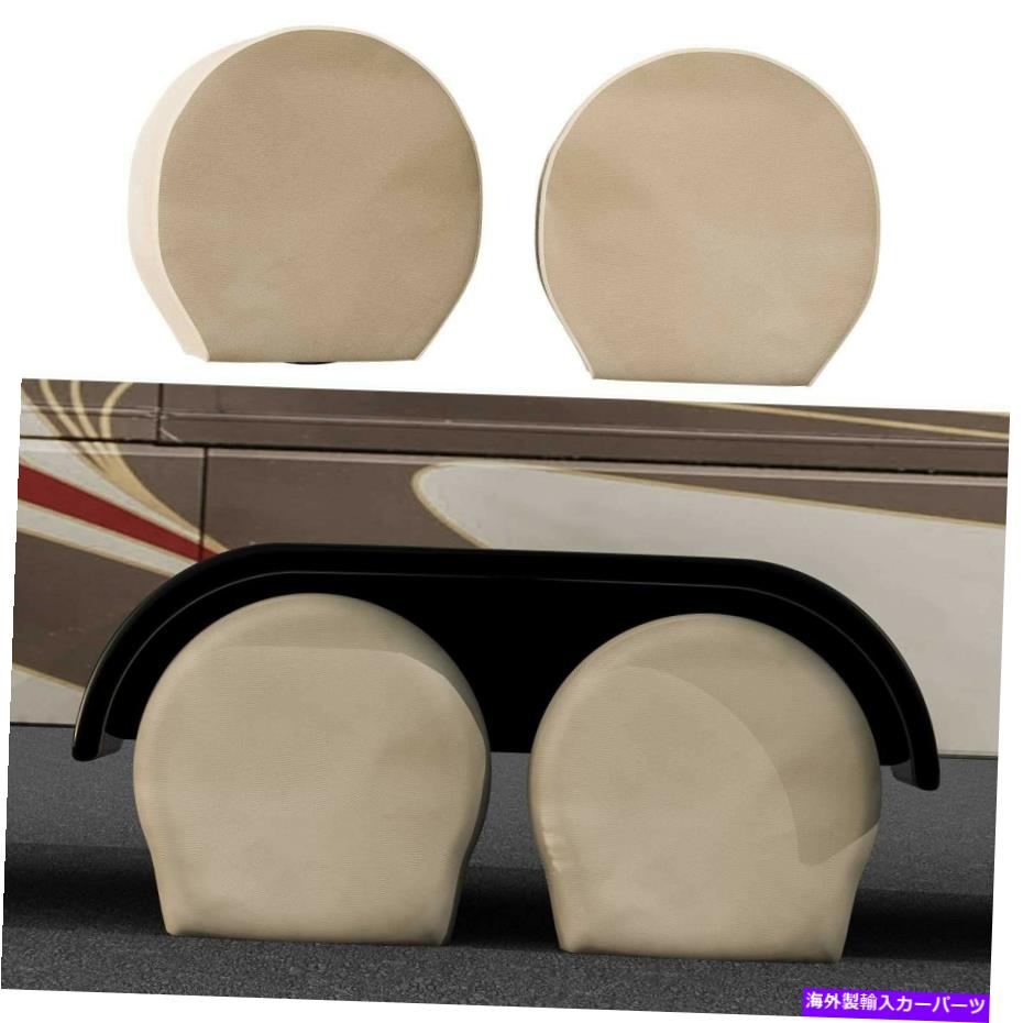 Wheel Covers Set of 4 RVオートTrのための4本のオックスフォード防水キャンバスホイールタイヤカバーのTCPグローバルセット... TCP Global Set of 4 Oxford Waterproof Canvas Wheel Tire Covers for RV Auto Tr... 【並行輸入品】|カスタムパーツ WORLD倉庫