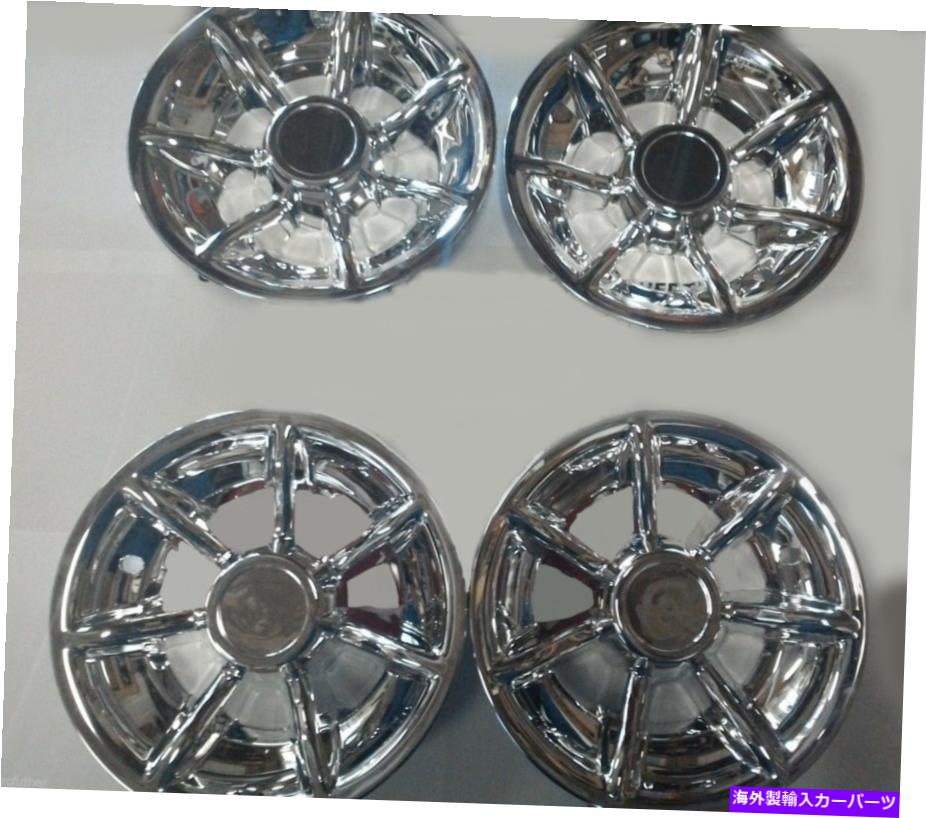 Wheel Covers Set of 4 ゴルフカート10" ロウクス7 SPOKE CHROME HUB 4キャップ-0060の車輪カバーセットをCAPS GOLF CART 10"RHOX 7 SPOKE CHROME HUB CAPS WHEEL COVERS SET OF 4 cap-0060 【並行輸入品】｜カスタムパーツ WORLD倉庫