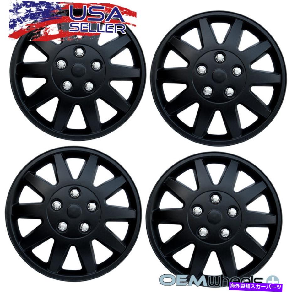 Wheel Covers Set of 4 4新ブラック15\