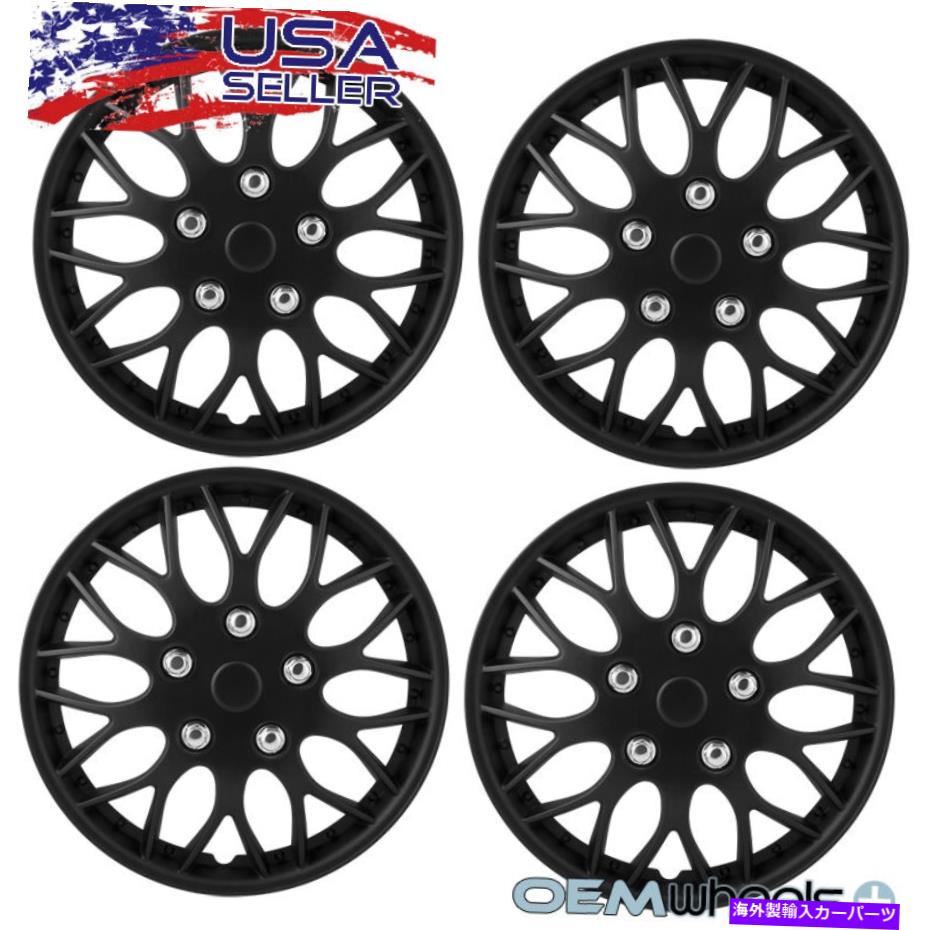 Wheel Covers Set of 4 4新しいマットブラック14\