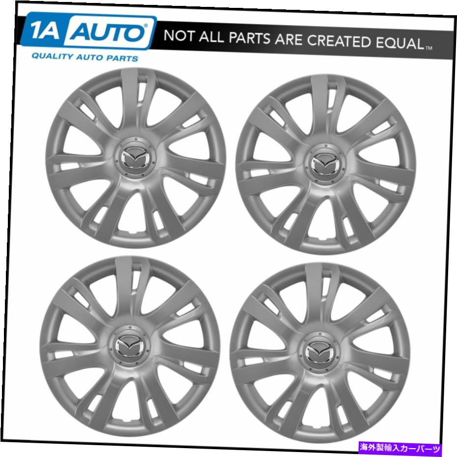 Wheel Covers Set of 4 11-14マツダ2新4のOEM DR6137170ホイールリム・ハブキャップカバーキットセット OEM DR6137170 Wheel Rim Hub Cap Cover Kit Set of 4 for 11-14 Mazda 2 New 【並行輸入品】
