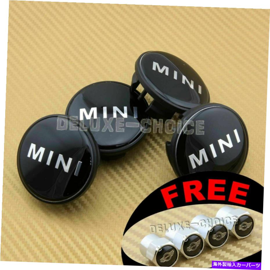 Wheel Covers Set of 4 工場出荷時の54ミリメートルミニ4黒のロゴの車合金のリム・ホイールセンターハブキャップのセット Set of 4 Black logo Car Alloy Rim Wheel Center Hub Cap for factory 54mm Mini 【並行輸入品】｜カスタムパーツ WORLD倉庫