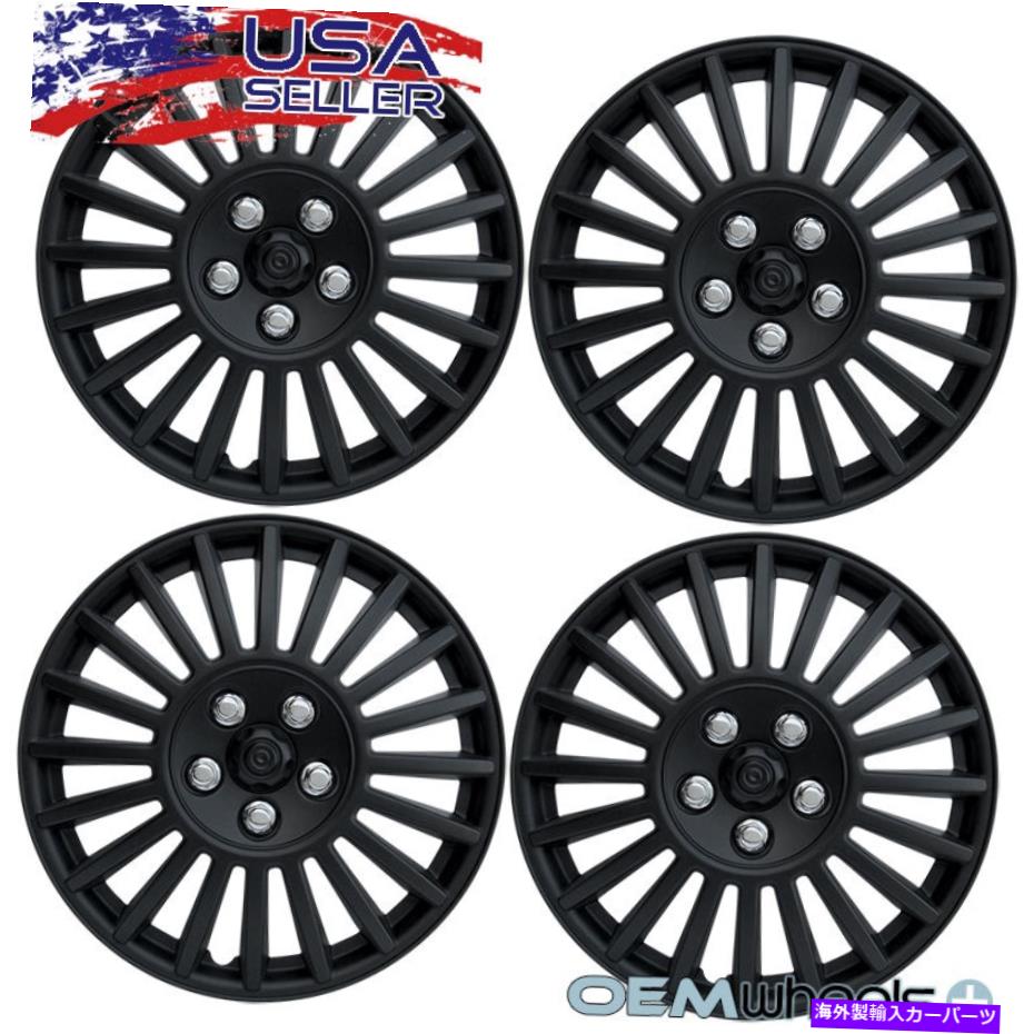 Wheel Covers Set of 4 4 NEW OEMマットブラック15\