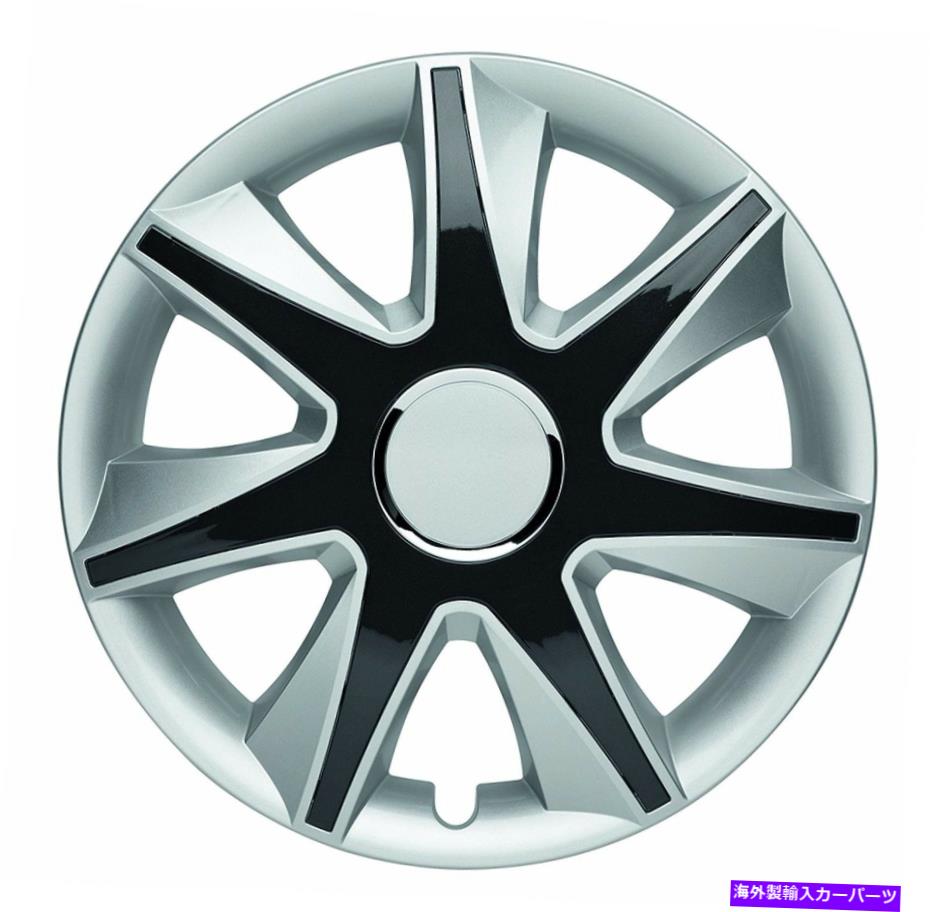 Wheel Covers Set of 4 アルブレヒト49475ランIVグロスシルバー/ブラックプラス15\