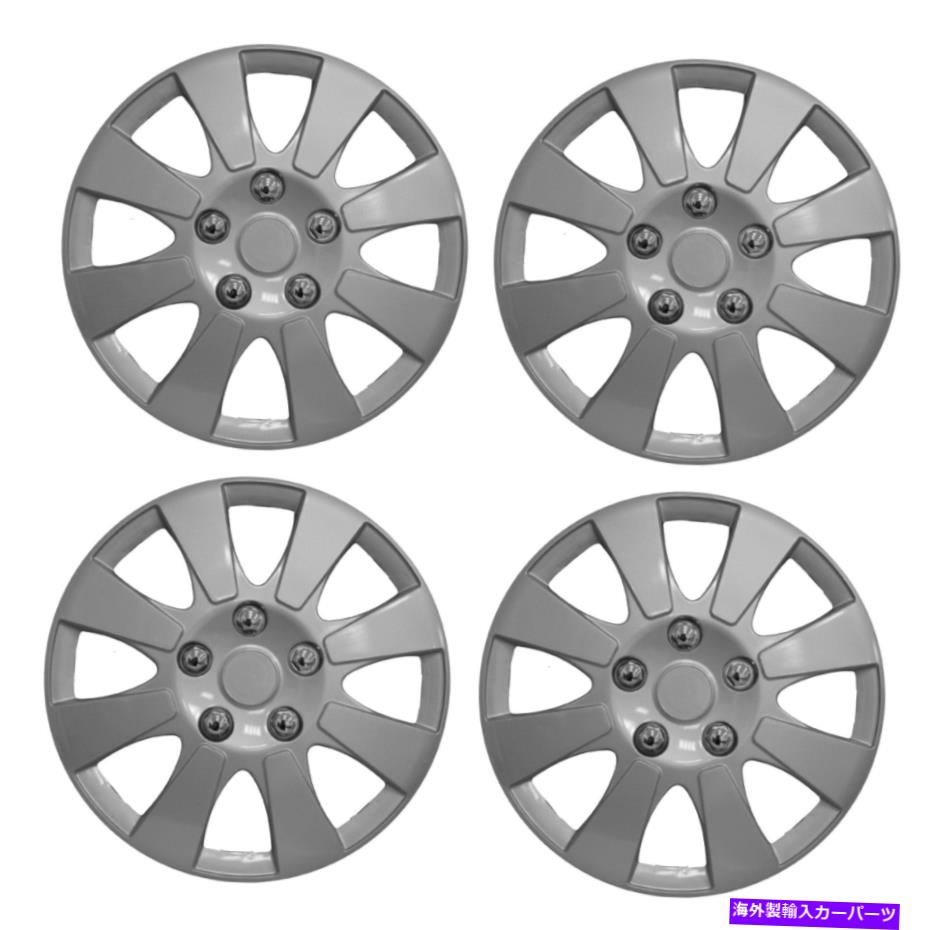 Wheel Covers Set of 4 4シルバーユニバーサルニューヨークのセット14\