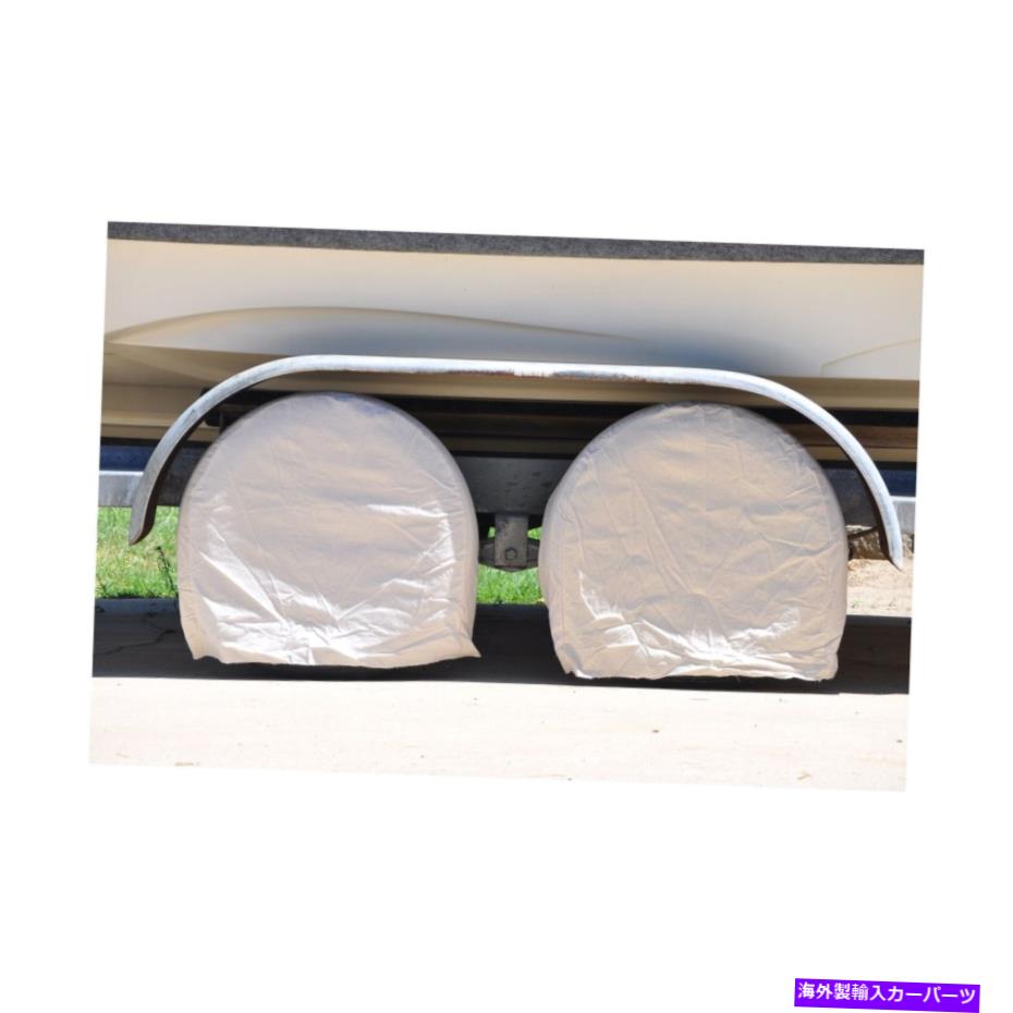 Wheel Covers Set of 4 RVオートトラックカーキャンパートラのための4本のキャンバスホイールタイヤカバーのTCPグローバルセット... TCP Global Set of 4 Canvas Wheel Tire Covers for RV Auto Truck Car Camper Tra... 【並行輸入品】