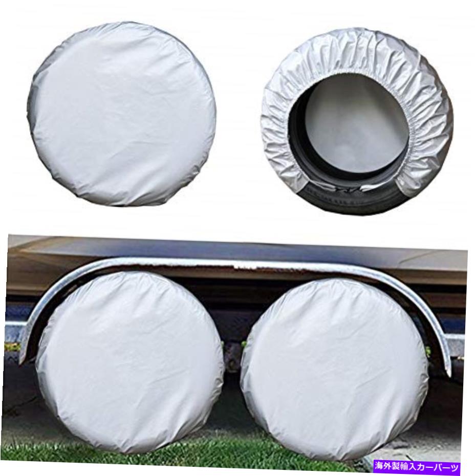 Wheel Covers Set of 4 Kayme四層タイヤはRvのトラベルトレーラーキャンピングカービニールホイール4のセットをカバーします、 Kayme Four Layers Tire Covers Set of 4 for Rv Travel Trailer Camper Vinyl Wheel, 【並行輸入品】|カスタムパーツ WORLD倉庫