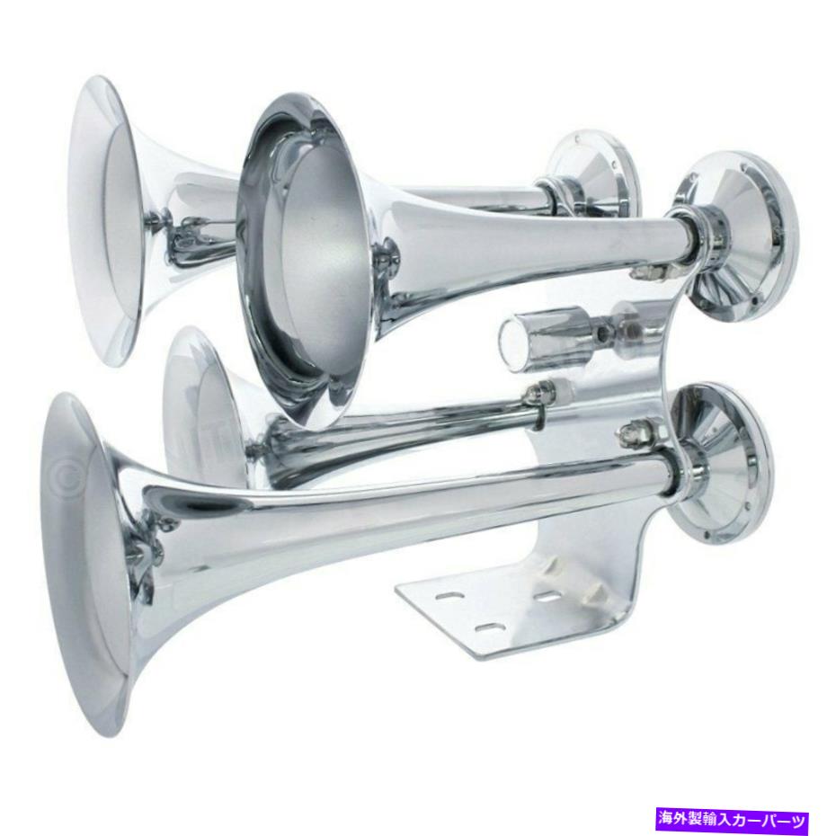 Train Horn 米国太平洋46152コンクールシリーズ4トランペットクローム電車ホーン United Pacific 46152 Competition Series 4 Trumpet Chrome Train Horn 【並行輸入品】