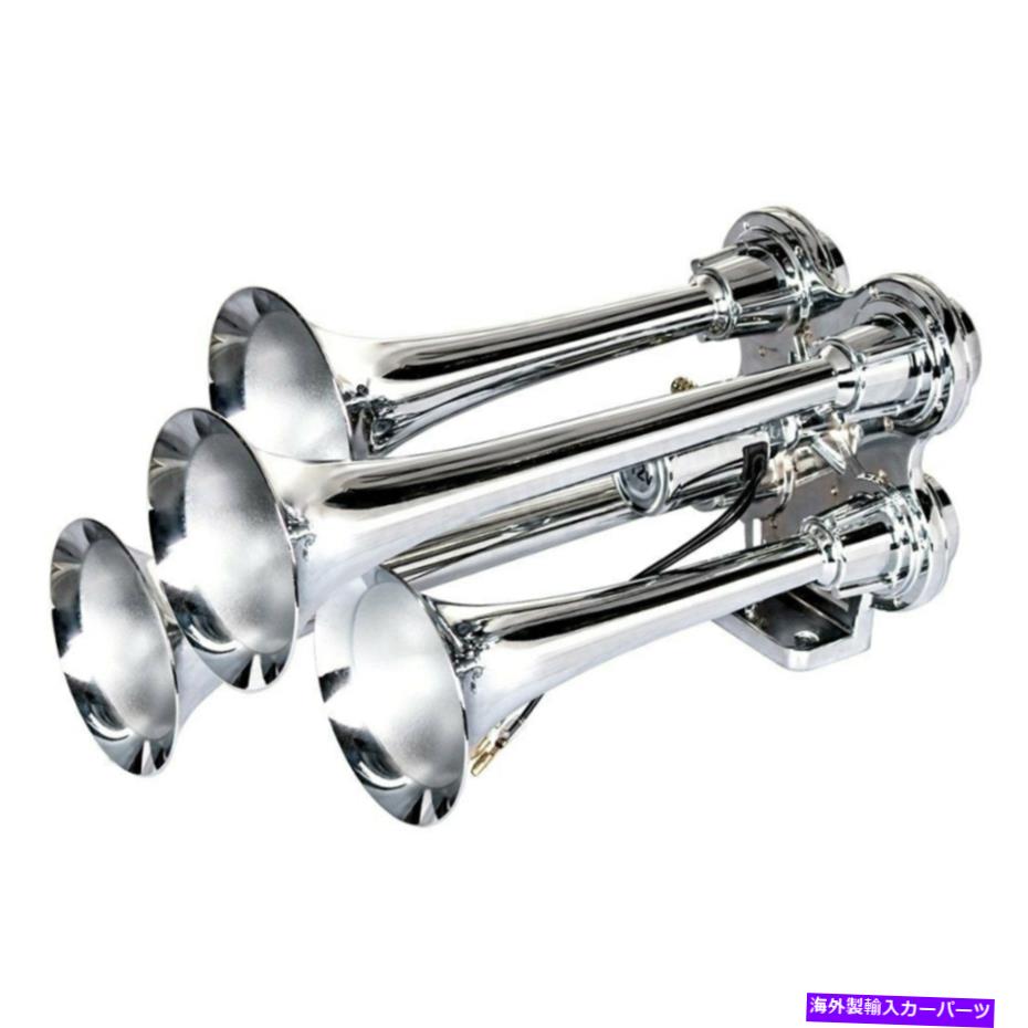 Train Horn 米国太平洋46155コンクールシリーズ4トランペットクロームミニトレインホーン United Pacific 46155 Competition Series 4 Trumpet Chrome Mini Train Horn 【並行輸入品】