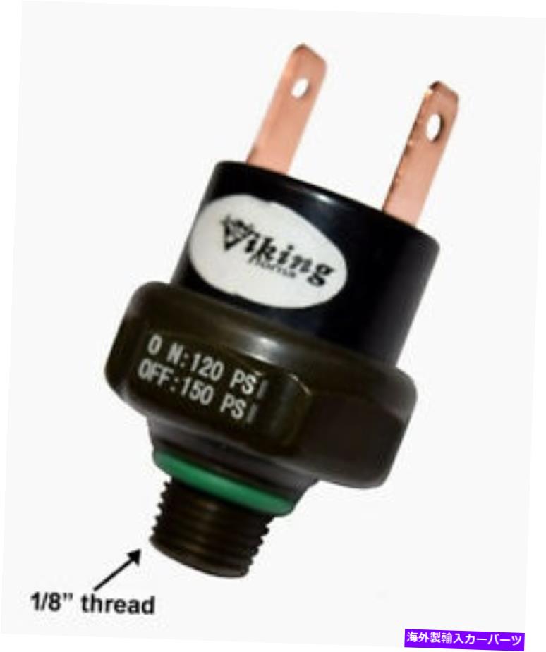 Train Horn "バイキングホーン" TRAIN HORN RATED 150分の120 PSI FOR 1/8" THREAD AIR圧力スイッチ "Viking Horns" 1/8" THREAD AIR PRESSURE SWITCH FOR TRAIN HORN RATED 120/150 PSI 【並行輸入品】|カスタムパーツ WORLD倉庫