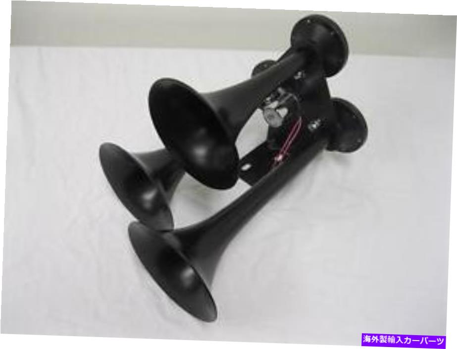 Train Horn LOUD BLACK 12Vエアートランペットホーントレインホーン三3トリプルMEGAトラックボート152デシベル BLACK 12v Air Trumpet Horns Train Horn Three 3 Triple MEGA Truck Boat 152db LOUD 【並行輸入品】