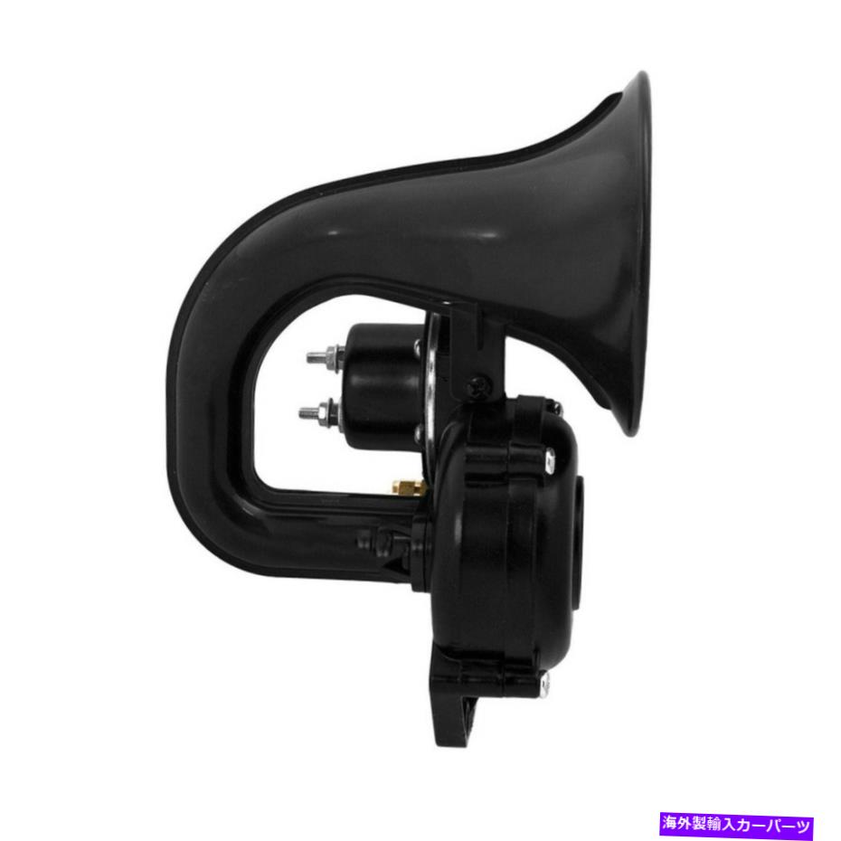 Train Horn オートバイ/バイク/トラック/車のブラックユニバーサル12 / 24V電車エアホーントランペットフィット Universal 12/24V Train Air Horn Trumpet Fit for Motorcycle/Bike/Truck/Car Black 【並行輸入品】