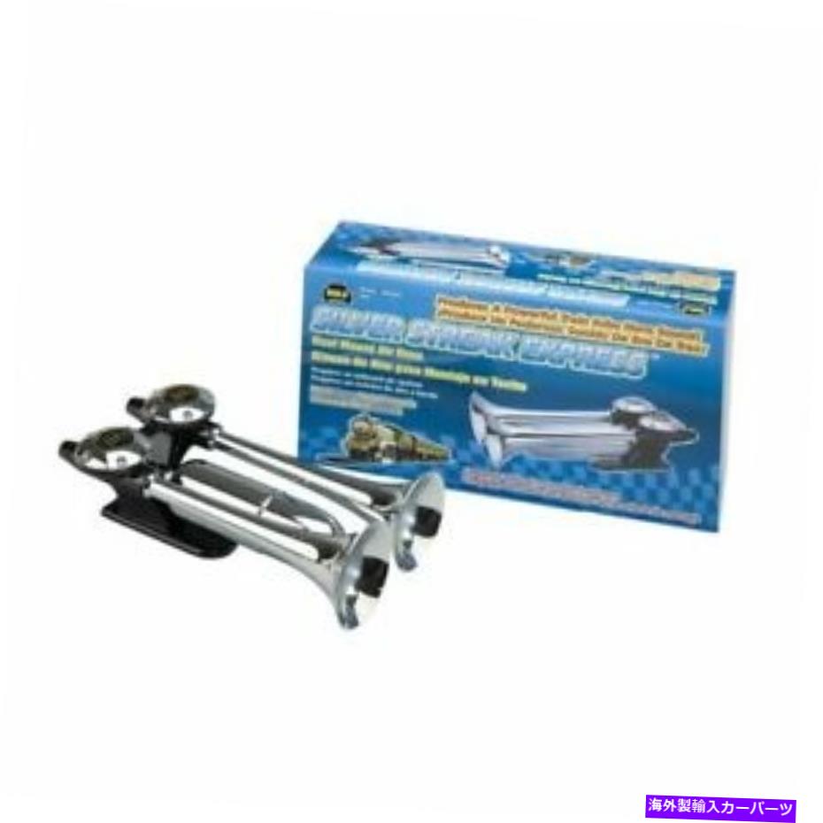 Train Horn Wolo 835シルバーストリーク屋根はデュアルトランペットエアホーントレインサウンドをマウント Wolo 835 Silver Streak Roof Mounted Dual Trumpet Air Horn Train Sound 【並行輸入品】