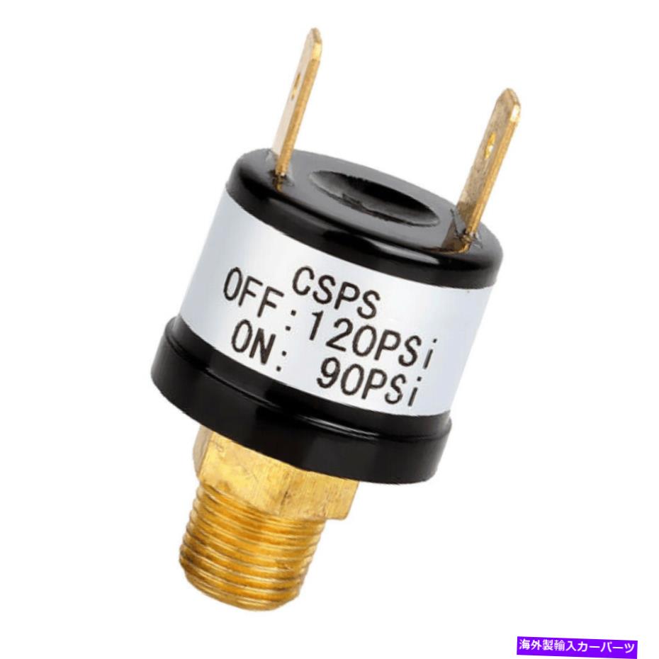 Train Horn トランペットトレインホーンコンプレッサー用12V 3.5Aエア圧力スイッチ90-120PSI 12V 3.5A Air Pressure Switch 90-120PSI For Trumpet Train Horn Compressor 【並行輸入品】