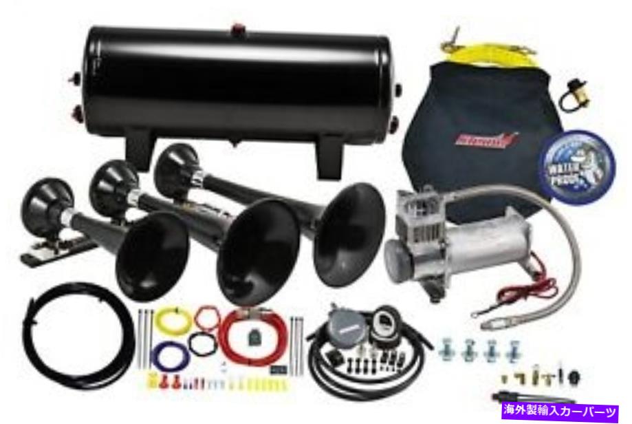 Train Horn Kleinn自動車エアホーンHK7プロブラスターABSトリプルトレインホーンキット Kleinn Automotive Air Horns HK7 Pro Blaster ABS Triple Train Horn Kit 【並行輸入品】