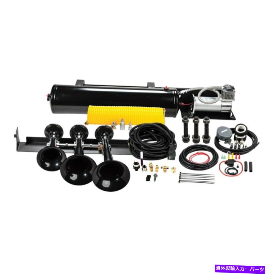 Train Horn 6350RCコンプレッサー＆230電車ホーンワットフォードF-150 10-14オンボードエアシステムの場合 For Ford F-150 10-14 Onboard Air System w 6350RC Compressor & 230 Train Horn 【並行輸入品】