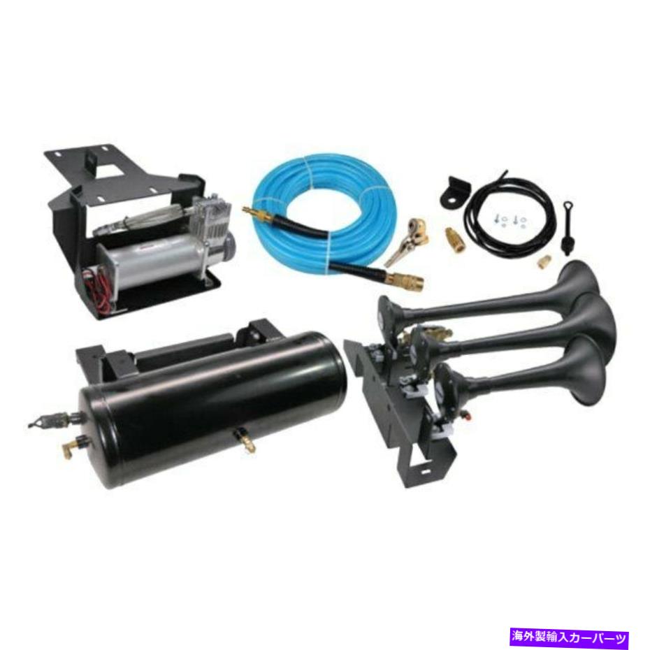 Train Horn トヨタタンドラ7月20日オンボードエアシステムのためのワット6450RCコンプレッサー＆730電車ホーン For Toyota Tundra 07-20 Onboard Air System w 6450RC Compressor & 730 Train Horn 【並行輸入品】