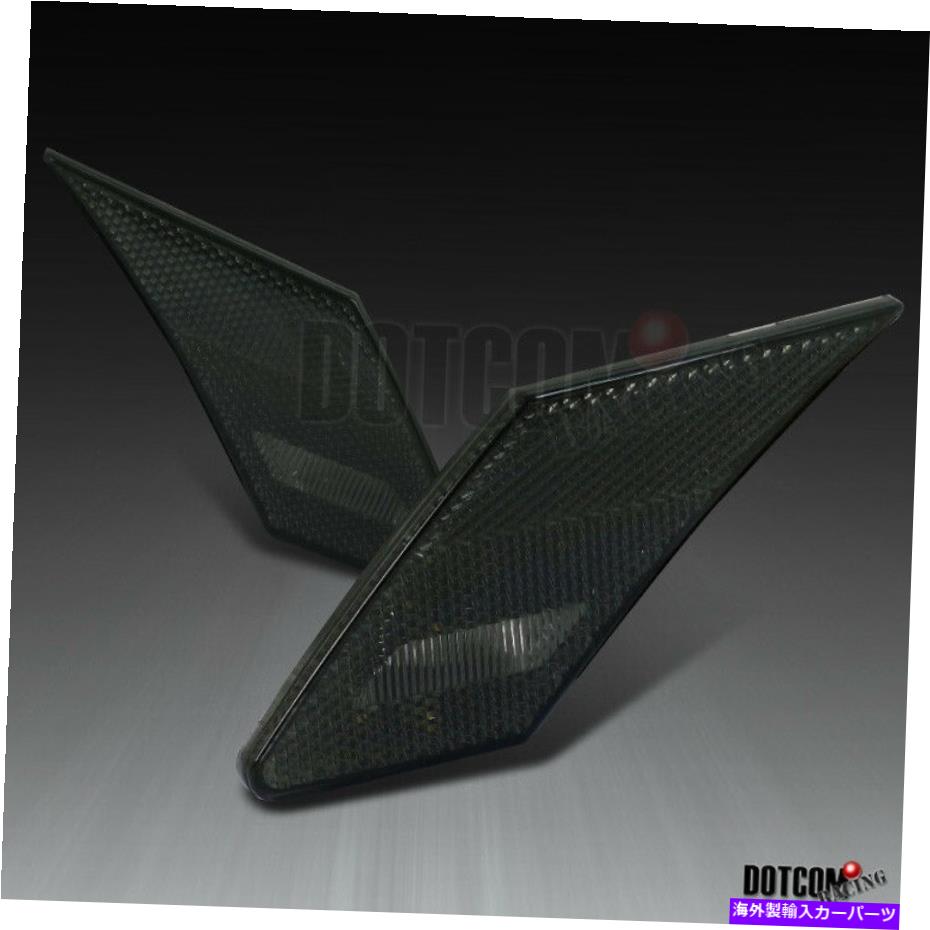 Side Marker 2012-2017サイオンFR-SスバルBRZ結晶の色合いフロントサイドマーカーライトスモーク For 2012-2017 Scion FR-S Subaru BRZ Crystal Smoke Tint Front Side Marker Lights 【並行輸入品】