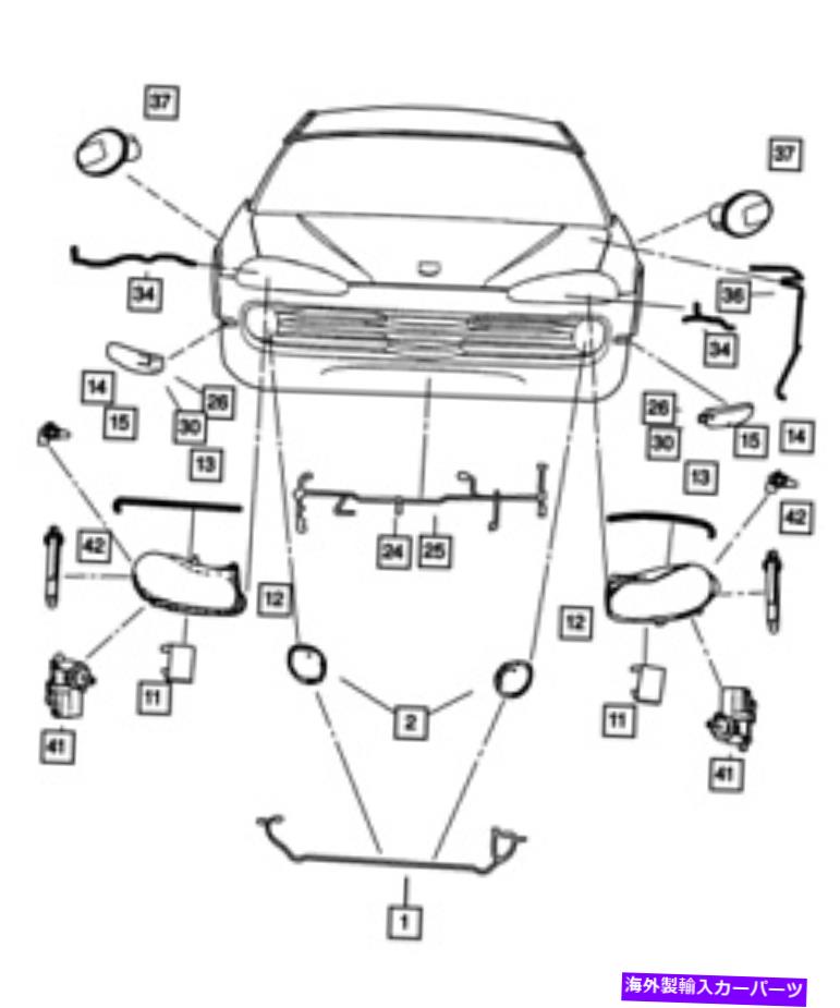 Side Marker 本物のMOPARサイドマーカーランプ左4805039AB Genuine MOPAR Side Marker Lamp Left 4805039AB 【並行輸入品】