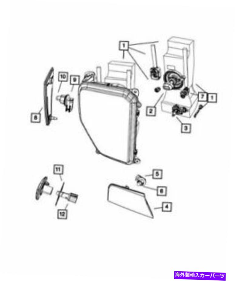 Side Marker 本物のモパーサイドマーカーランプ右57010214AC Genuine Mopar Side Marker Lamp Right 57010214AC 【並行輸入品】