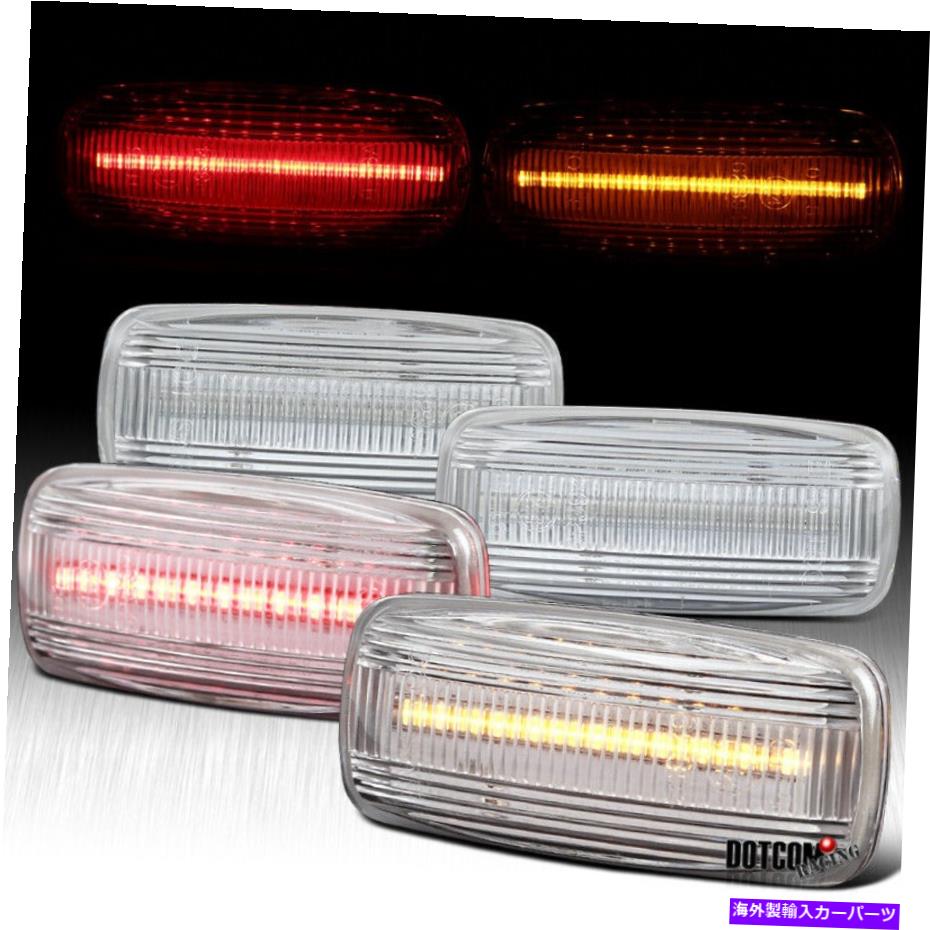Side Marker 2010-2018用のRAM 2500HD 3500HD二重LEDリアフェンダーサイドマーカーライト4PC For 2010-2018 Ram 2500HD 3500HD Dually LED Rear Fender Side Marker Lights 4PC 【並行輸入品】