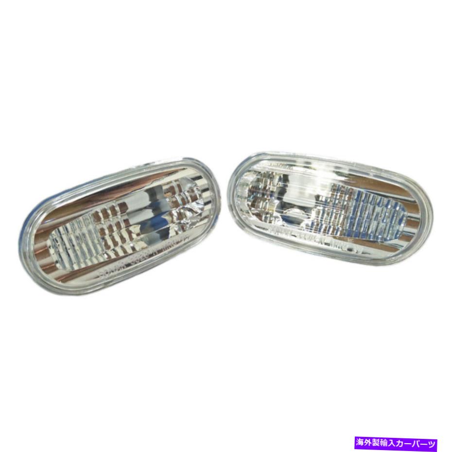 Side Marker 1992-2000三菱ミラージュランサーエボサイドマーカーライトJDM-クリアUSAのためのケース Case For 1992-2000 Mitsubishi Mirage Lancer Evo Side Marker Light JDM- Clear USA 【並行輸入品】
