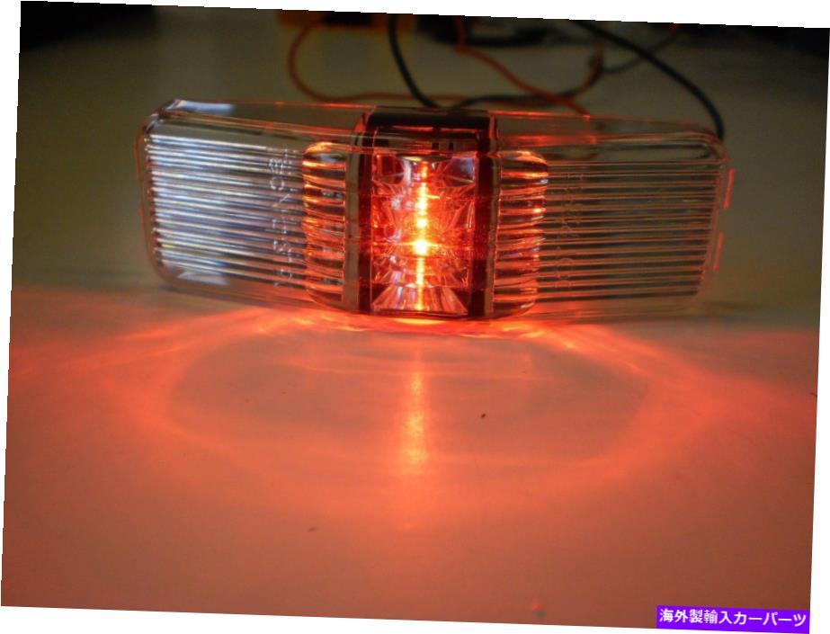 Side Marker Tecniqレッド/クリアLEDクリアランスサイドマーカーライトの1x4キャンピングカー/トレーラーUSA Tecniq Red/Clear LED Clearance Side Marker Light 1x4 Camper/Trailer USA 【並行輸入品】