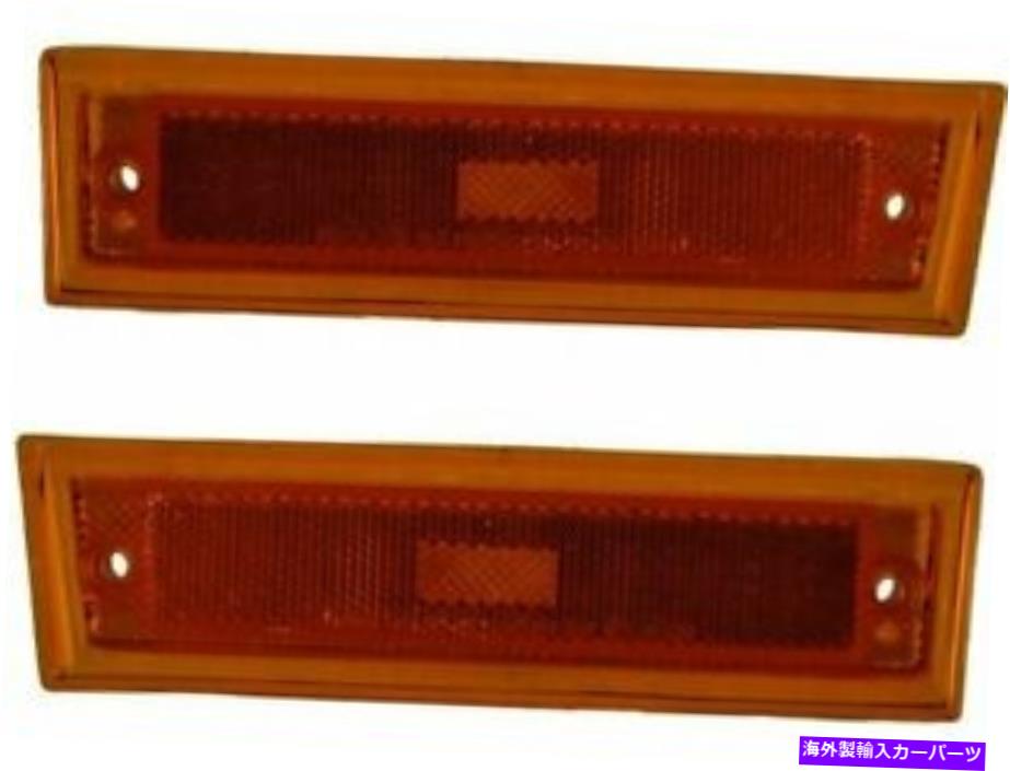 Side Marker 1981-1986シボレーC20 1982 1983 1984 1985 M525RPのフロントサイドマーカーライトセット Front Side Marker Light Set For 1981-1986 Chevy C20 1982 1983 1984 1985 M525RP 【並行輸入品】