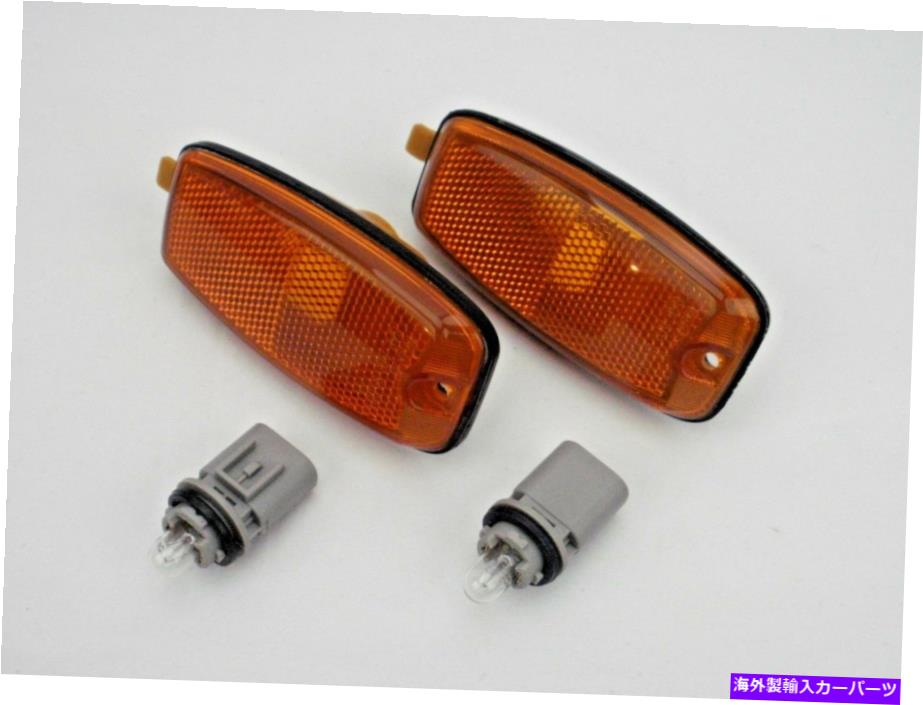 Side Marker HYUNDAIサンタフェSIDE MARKER LIGHT LENSは、2001年2002年2003年2004電球L＆R wはFITS FITS HYUNDAI Sante Fe SIDE MARKER LIGHT LENS w BULBS L & R 2001 2002 2003 2004 【並行輸入品】