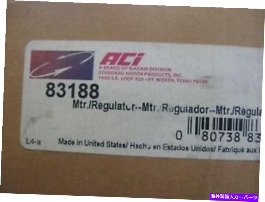 Power Window Regulator NEW ACI POWER WINDOWモーターとレギュレータ（PN 83188） NEW ACI POWER WINDOW MOTOR AND REGULATOR (PN 83188) 【並行輸入品】