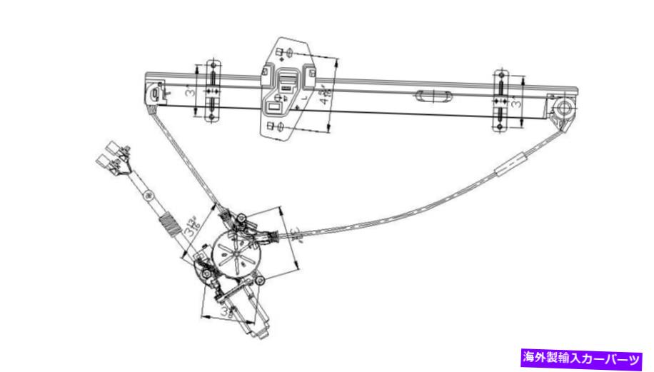 Power Window Regulator パワーウィンドウモーターとレギュレーターアセンブリ左フロントは03-04ホンダオデッセイに適合します Power Window Motor and Regulator Assembly Front Left fits 03-04 Honda Odyssey 【並行輸入品】