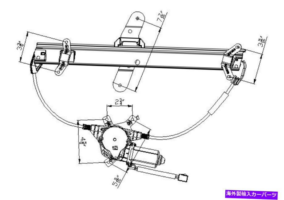 Power Window Regulator パワーウィンドウモーターとレギュレーターアセンブリ左フロントは98から10リンカーン・タウンカーのフィット Power Window Motor and Regulator Assembly Front Left fits 98-10 Lincoln Town Car 【並行輸入品】