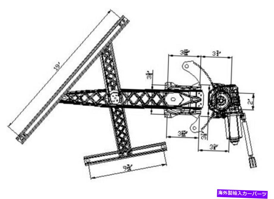 Power Window Regulator パワーウィンドウモーターとレギュレーターアセンブリフロント右TYC 660243 Power Window Motor and Regulator Assembly Front Right TYC 660243 【並行輸入品】