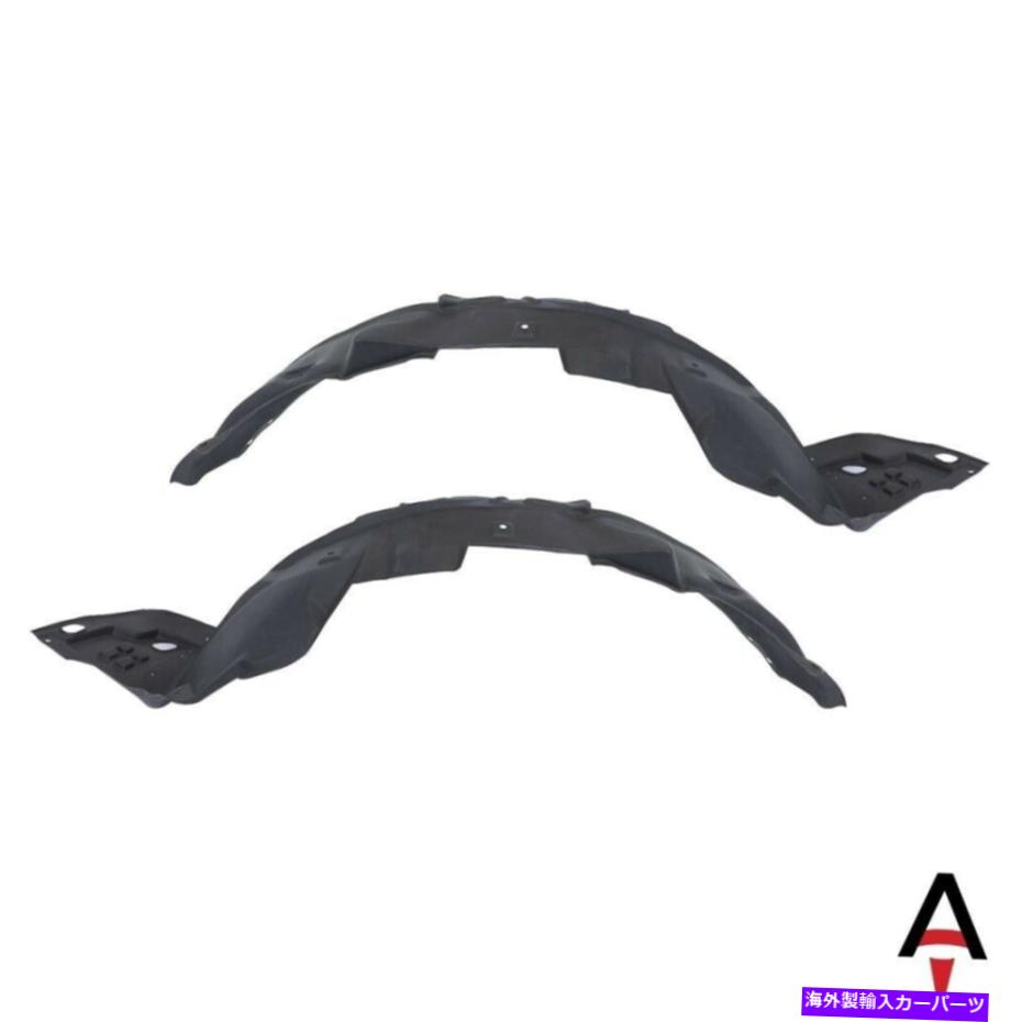 Fender Liner Splash 2フロント左右ペアのホンダシビックセットのための新しいフェンダーライナースプラッシュシールズ New Fender Liner Splash Shields For Honda Civic Set Of 2 Front Left & Right Pair 【並行輸入品】