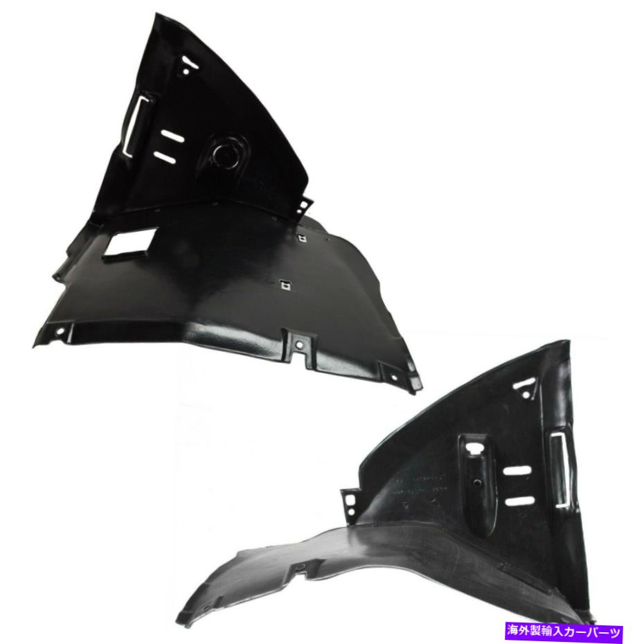 Fender Liner Splash 2の2001年から2006年BMW 325Ci 330Ciフロント左右のサイドセット用のスプラッシュシールド Splash Shield For 2001-2006 BMW 325Ci 330Ci Front Left & Right Side Set of 2 【並行輸入品】