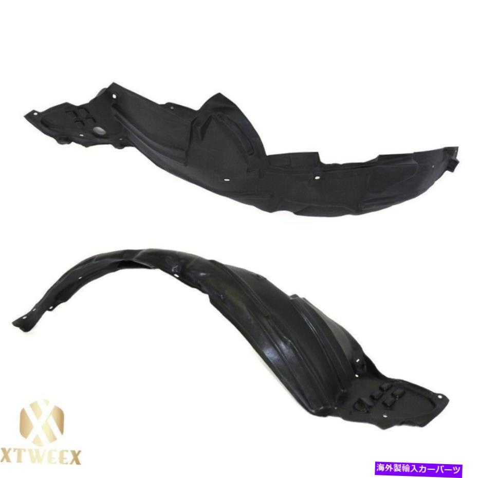Fender Liner Splash 06-11ホンダシビックのために2の左+右サイドフェンダーライナースプラッシュシールドペアセット Left+Right Side Fender Liner Splash Shield Pair Set of 2 For 06-11 Honda Civic 【並行輸入品】