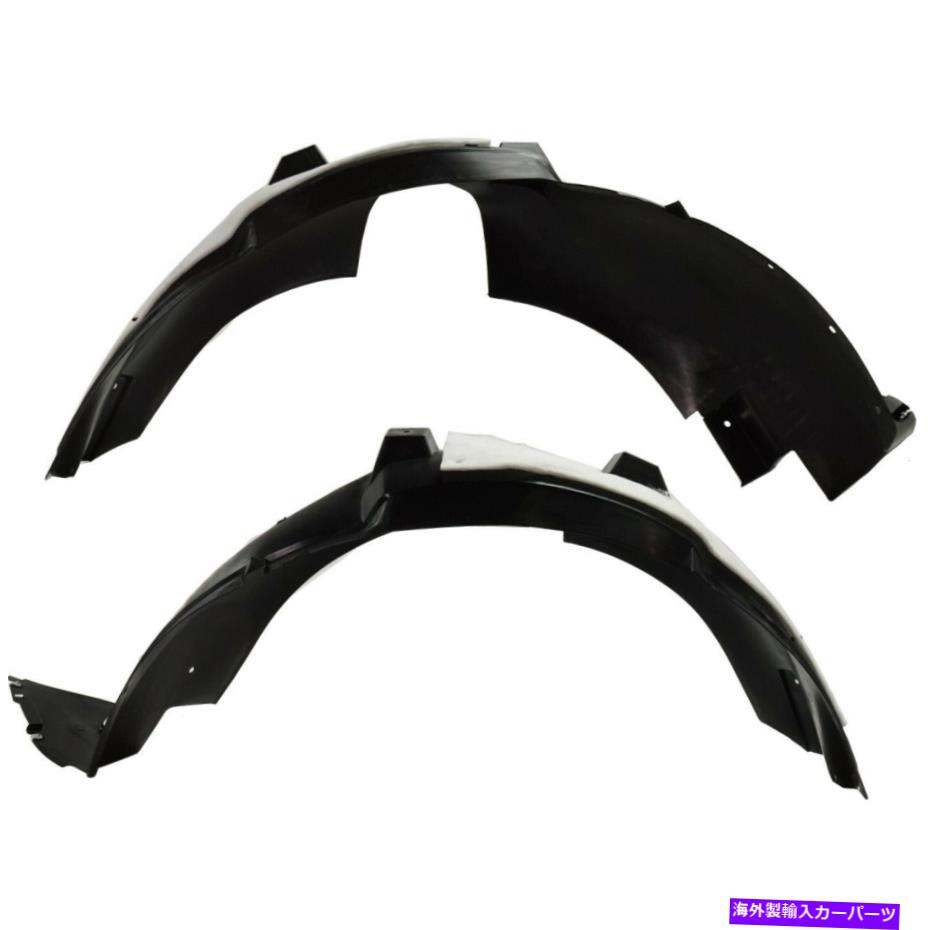 Fender Liner Splash 2の2014年から2016年のシボレーエクイノックスフロント左右のサイドセット用のスプラッシュシールド Splash Shield For 2014-2016 Chevrolet Equinox Front Left & Right Side Set of 2 【並行輸入品】