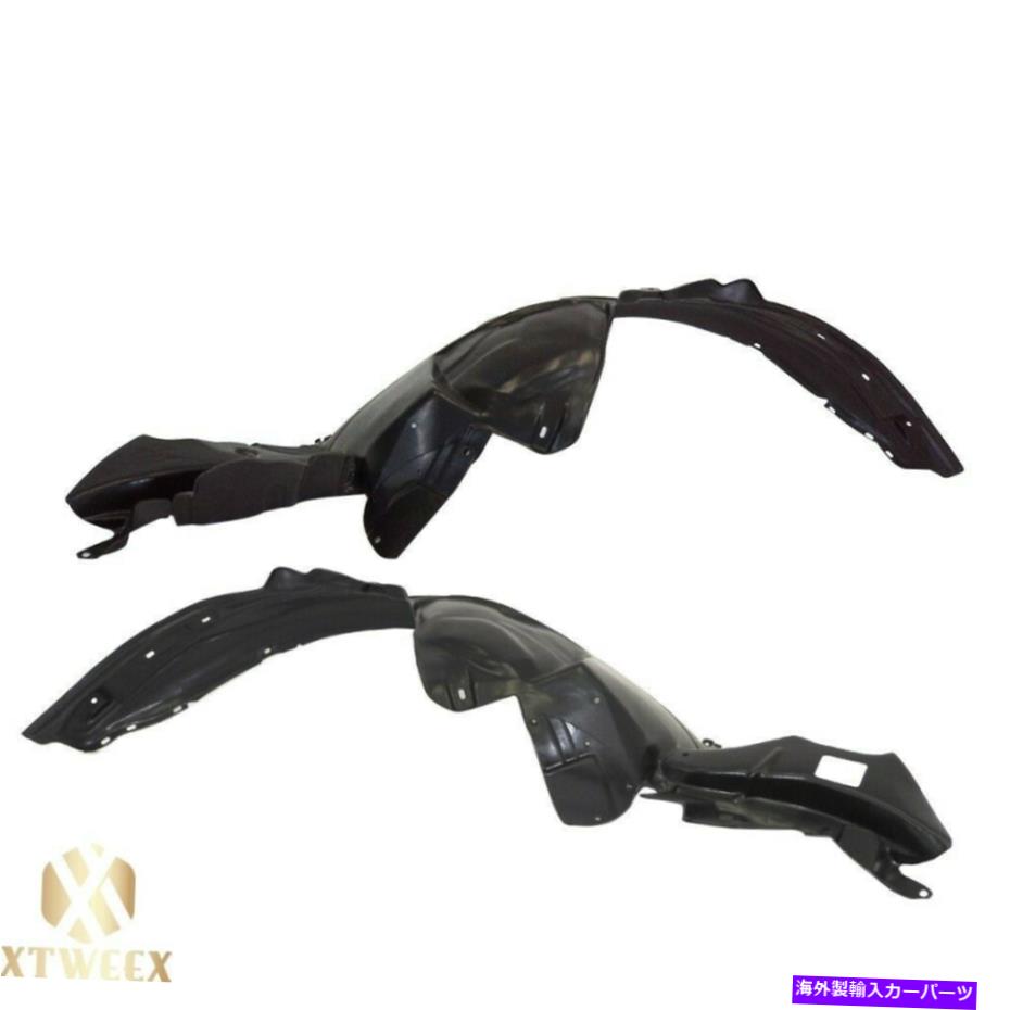Fender Liner Splash 04-05スバルインプレッサ放置+右サイドフェンダーライナースプラッシュシールドペアセット Left+Right Side Fender Liner Splash Shield Pair Set For 04-05 Subaru Impreza 【並行輸入品】