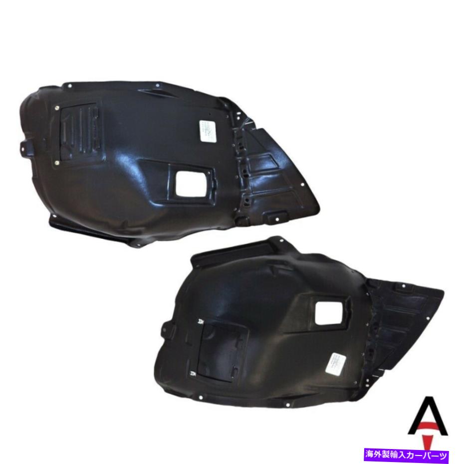 Fender Liner Splash 2フロント左右ペアのBMWセットのための新しいフェンダーライナースプラッシュシールズ New Fender Liner Splash Shields For BMW Set Of 2 Front Left & Right Pair 【並行輸入品】