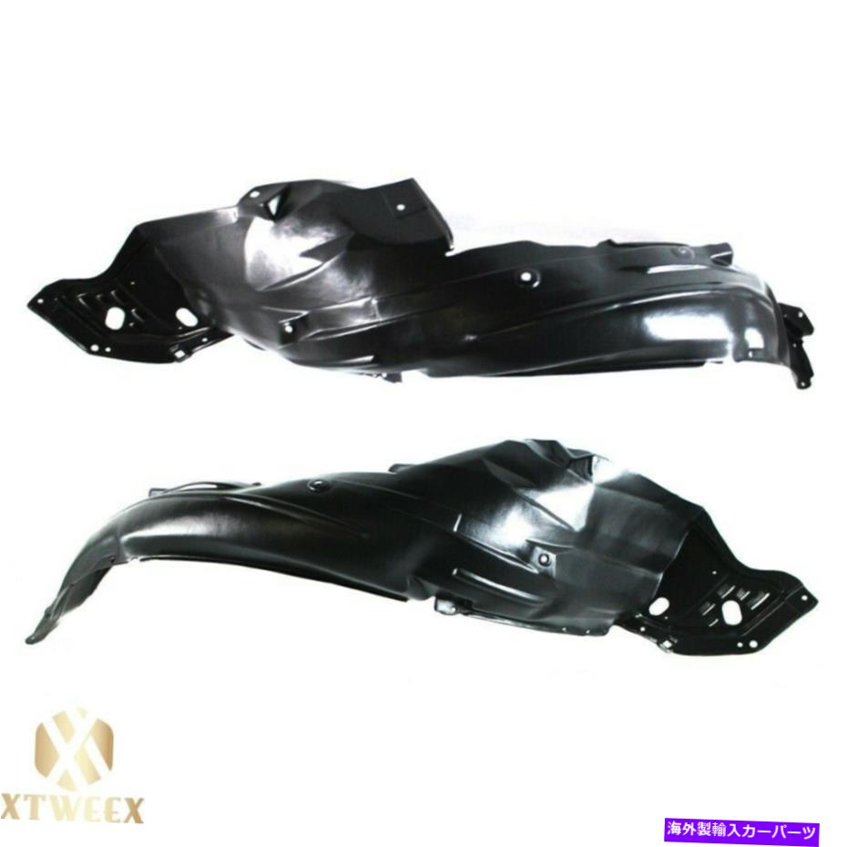Fender Liner Splash 9月14日アキュラTSXのために2の左+右サイドフェンダーライナースプラッシュシールドペアセット Left+Right Side Fender Liner Splash Shield Pair Set of 2 For 09-14 Acura TSX 【並行輸入品】