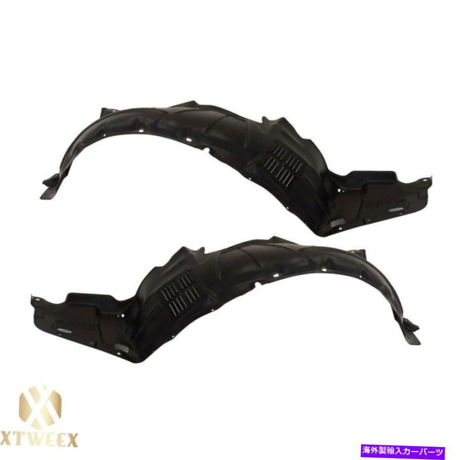 Fender Liner Splash 左+右06-08アキュラTSXのために2のサイドフェンダーライナースプラッシュシールドペアセット Left+Right Side Fender Liner Splash Shield Pair Set of 2 For 06-08 Acura TSX 【並行輸入品】